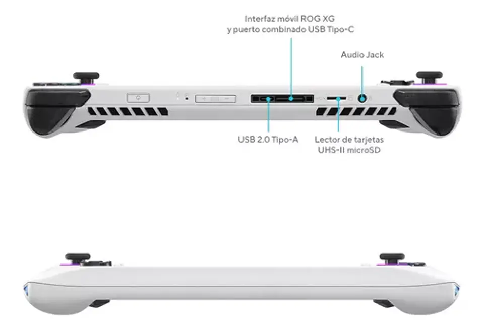 CONSOLA ASUS ROG ALLY (2023) RC71L RYZEN Z1 EXTREME 16GB RAM 512GB SSD COLOR BLANCO 3