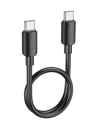 Cable corto 25cm Tipo C a Tipo C 60W negro