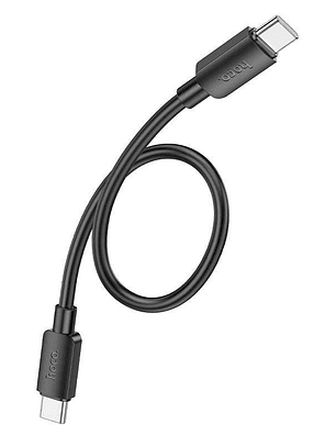 Cable corto 25cm Tipo C a Tipo C 60W negro