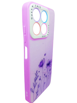 Carcasa gel para ZTE A35 / A55 Flor Lila
