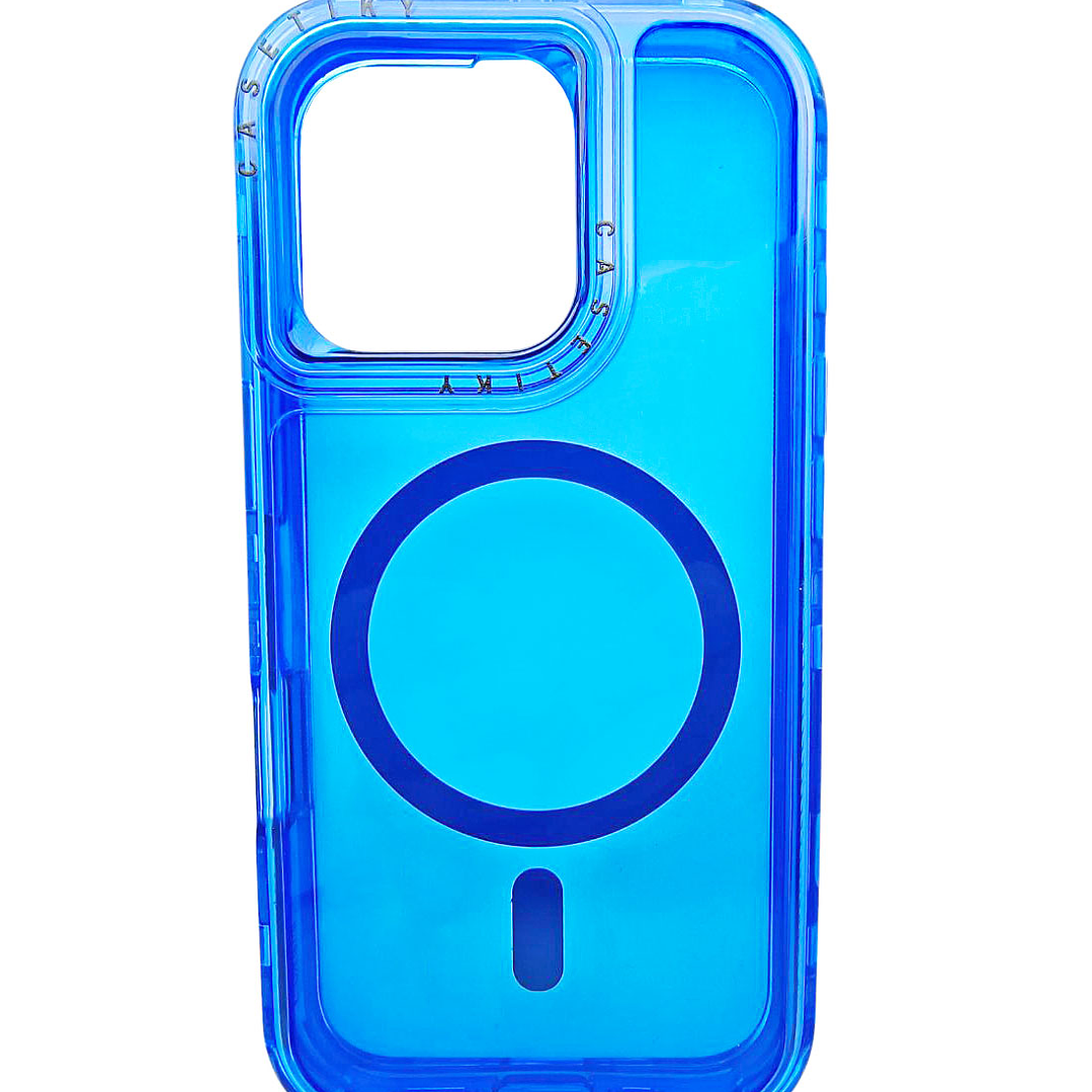 Carcasa Mágnética 360° Antishock para iPhone 16 Pro Celeste 1