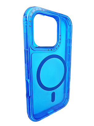 Carcasa Mágnética 360° Antishock para iPhone 16 Pro Celeste