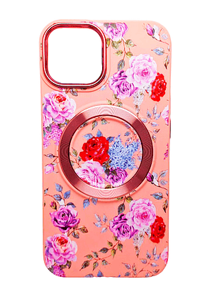 Carcasa para iPhone 13 Magnética Flores Damasco