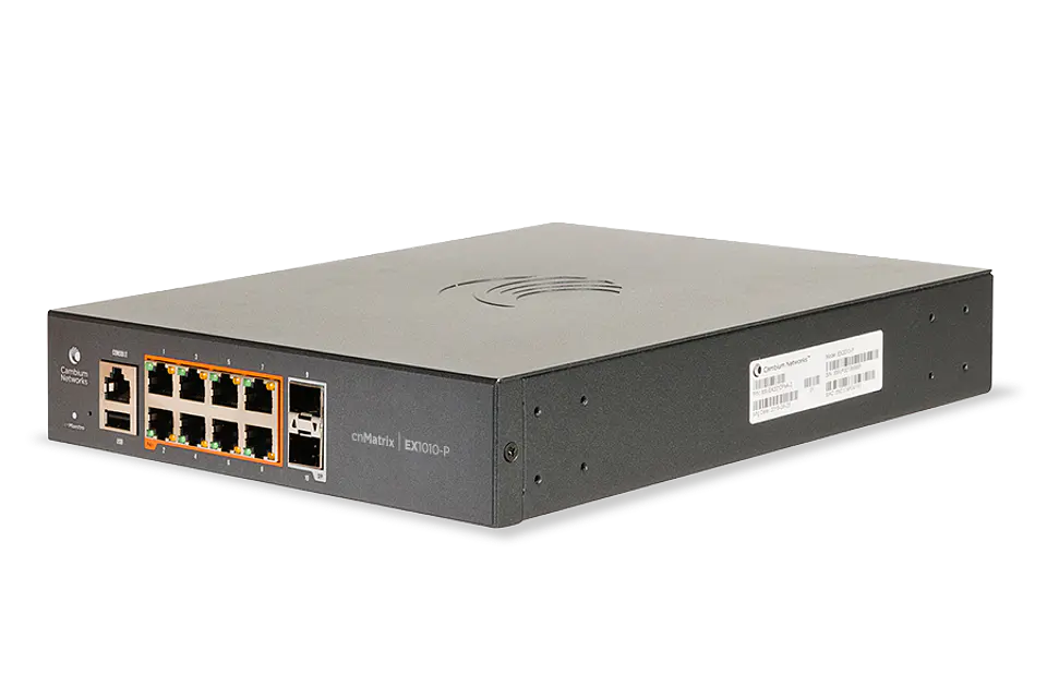 Cambium Networks MX-EX1010PXA-0 - Switch PoE+ Administrable 8 Puertos Gigabit + 2 SFP - Serie cnMatrix EX1010-P 2