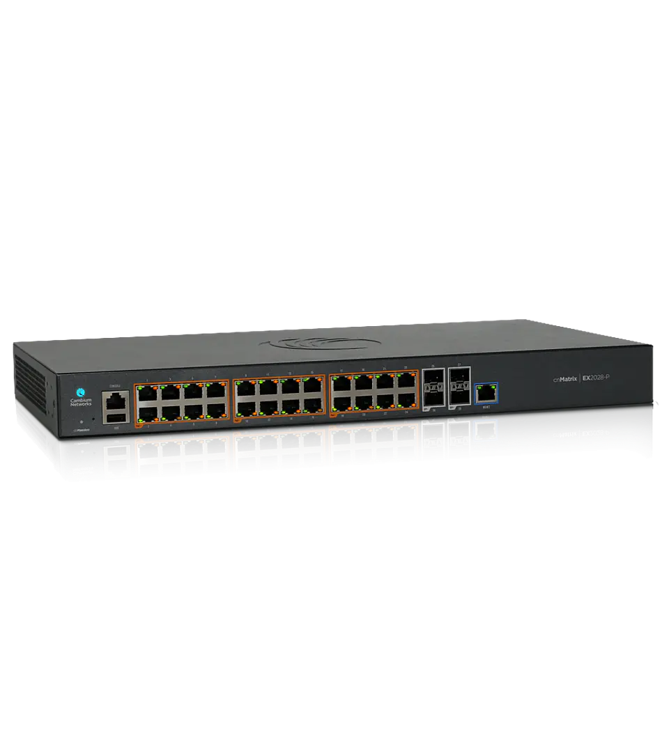 Cambium Networks MX-EX2028PXA-0 - Switch PoE Administrable 24 Puertos Gigabit + 4 SFP+ - Serie cnMatrix EX2028-P 2