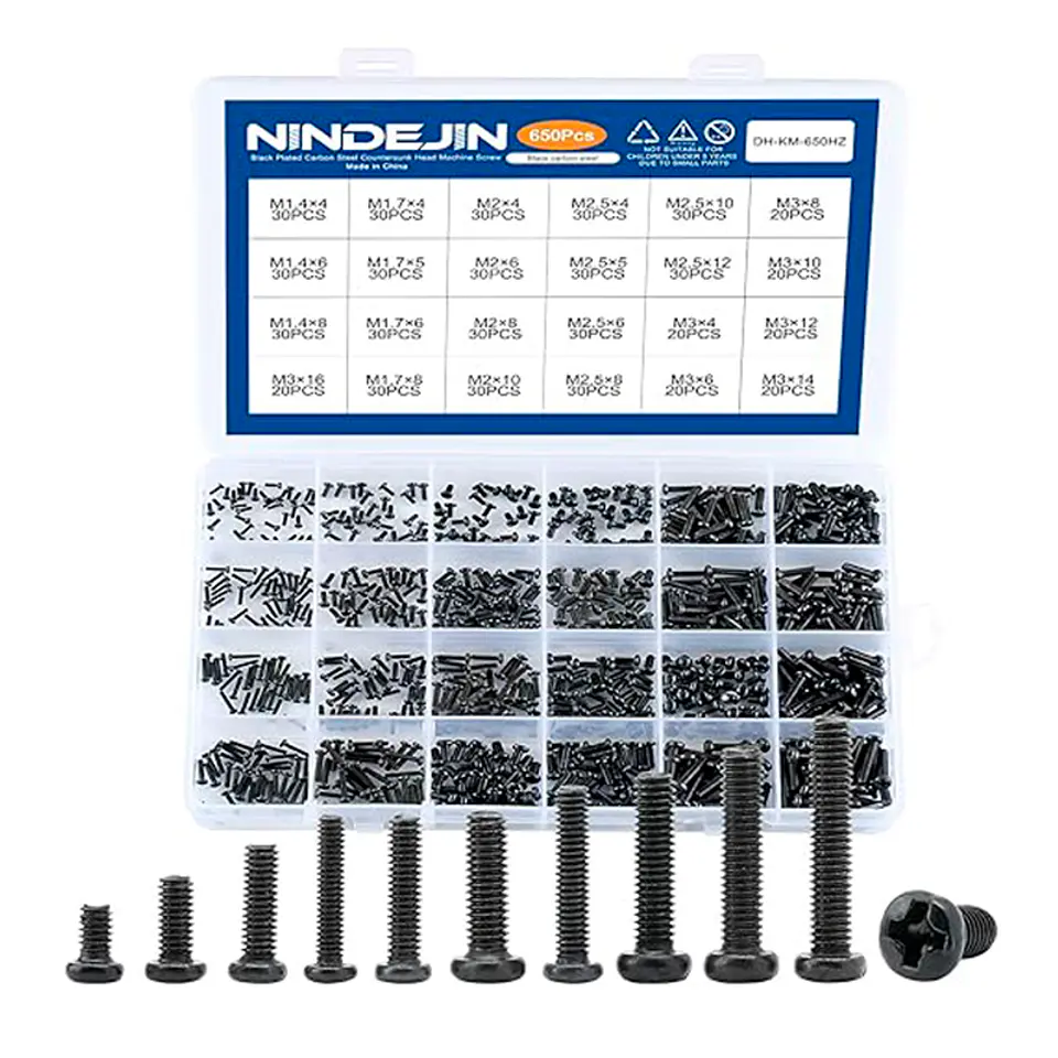 Pan Screws Kit - 650PCS 1