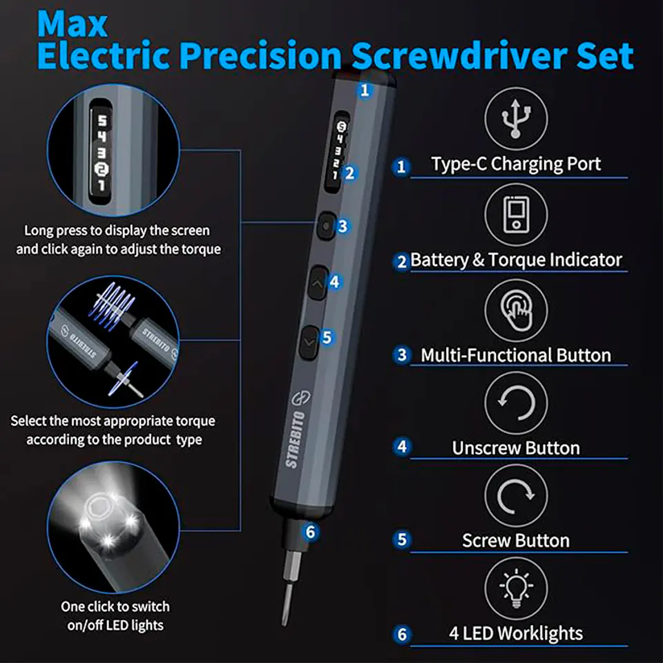 Mini Electric Screwdrv 70-IN-1 3