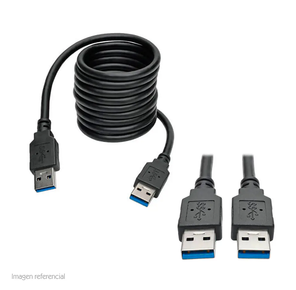 Cable USB 3.0 Tripp-Lite U320-006-BK, Negro, SuperSpeed, A/A, 1.83 mts, 28/24 AWG. 1