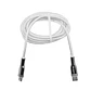Cable USB TEROS TE-70212W, Tipo C a Lightning, 3A, 20W Máx, blanco y plateado - Miniatura 2
