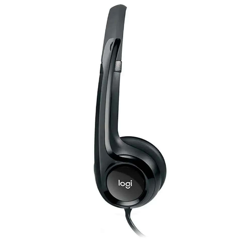 Auriculares Estereo (On-Ear) con microfono Logitech H390, Interfaz USB-A, Color negro 2