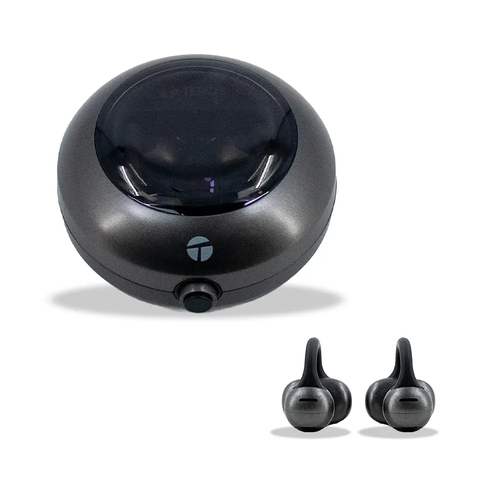 Audífonos Inalámbricos TEROS TE-80712N, Bluetooth, Carga Tipo C, Negro Titanium 1