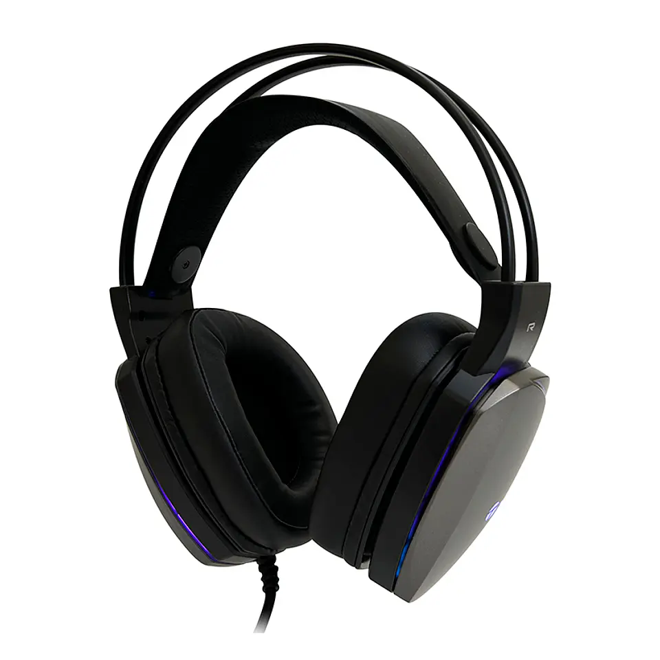 Auriculares Gaming TEROS TE-8170N estéreo 7.1, micrófono, conector USB, Negro, Luces RGB 2