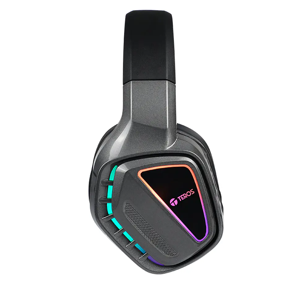 Auriculares gaming TEROS TE-8171N, estéreo, micrófono, luces RGB 3