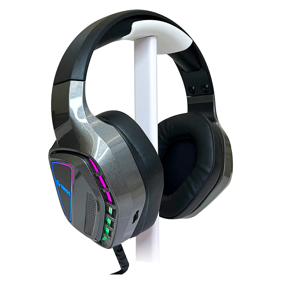Auriculares gaming TEROS TE-8171N, estéreo, micrófono, luces RGB 7