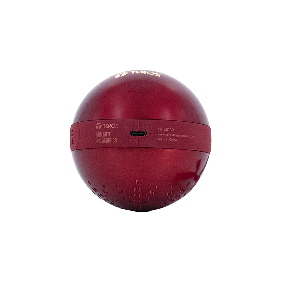 Parlante inalámbrico navideño TEROS TE-6018R, BT 5.3, 5W, 1200mAh, USB 4