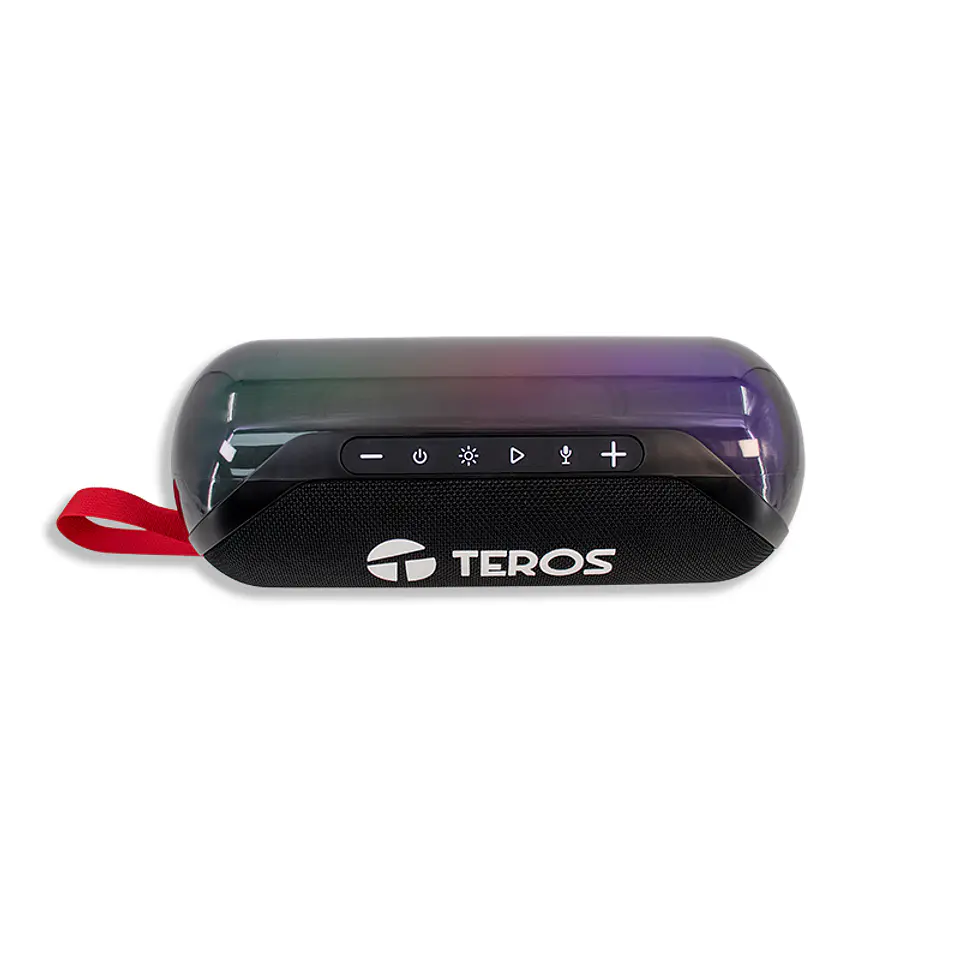 Parlante Inalámbrico Teros TE6047N, 20W, BT: 5.3, Iluminación RGB, Color Negro 2
