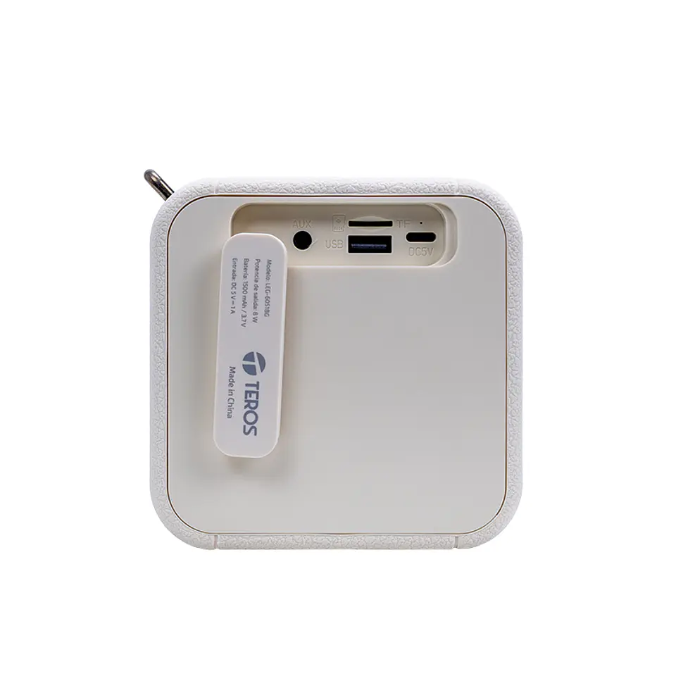 Parlante inalámbrico TEROS Legacy LEG-6051BG, BT 5.3, 8W, 1500 mAh, USB 4