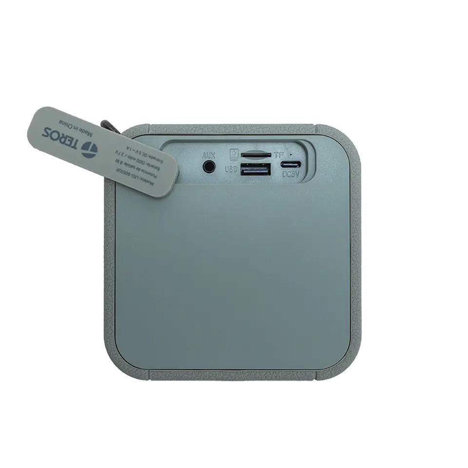 Parlante inalámbrico TEROS Legacy LEG-6051GR, BT 5.3, 8W, 1500 mAh, USB 4