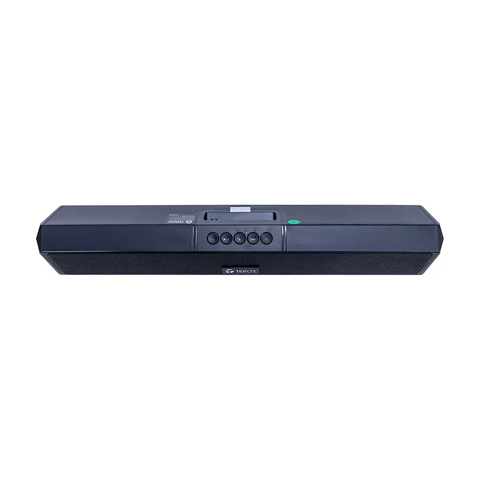 Barra de sonido portátil TEROS Vibe TE-VIB6054BLK, BT 6.0, 20W, USB, Luces LED 9