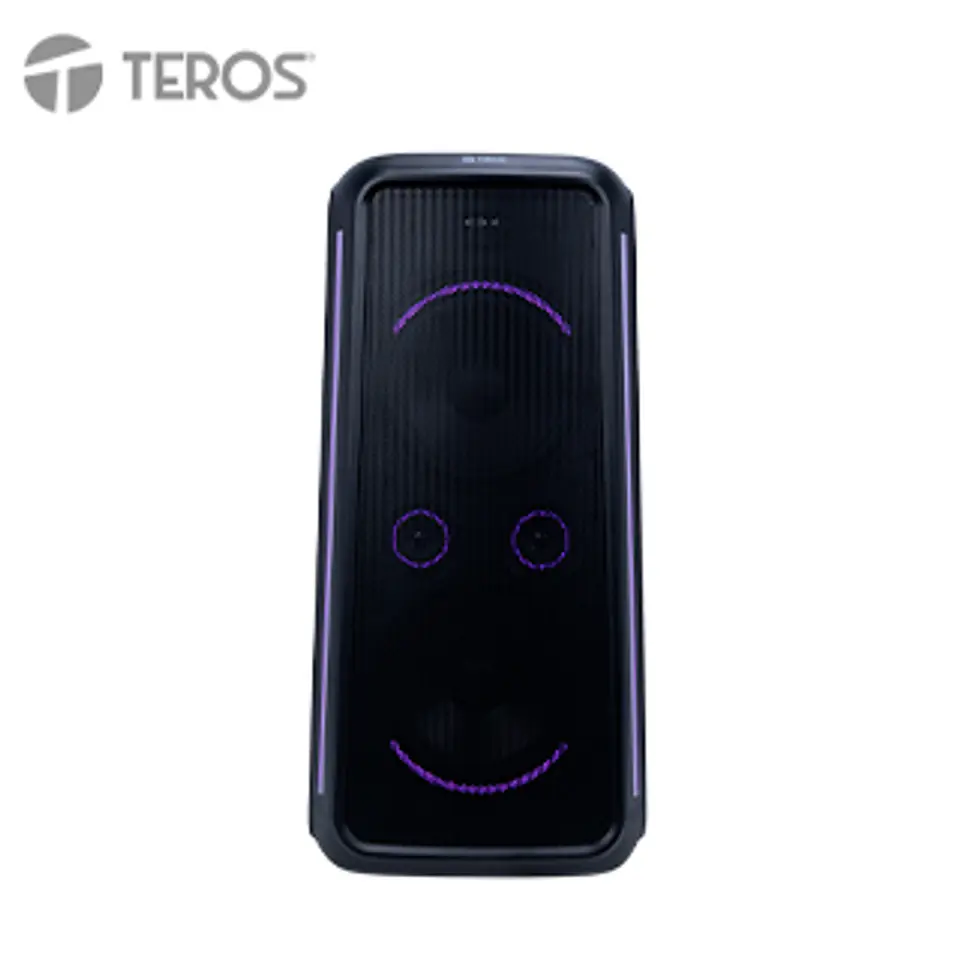 Parlante inalámbrico para fiestas TEROS Vibe 6055, BT 5.3, 100W, 7000 mAh, USB, Micrófonos 1