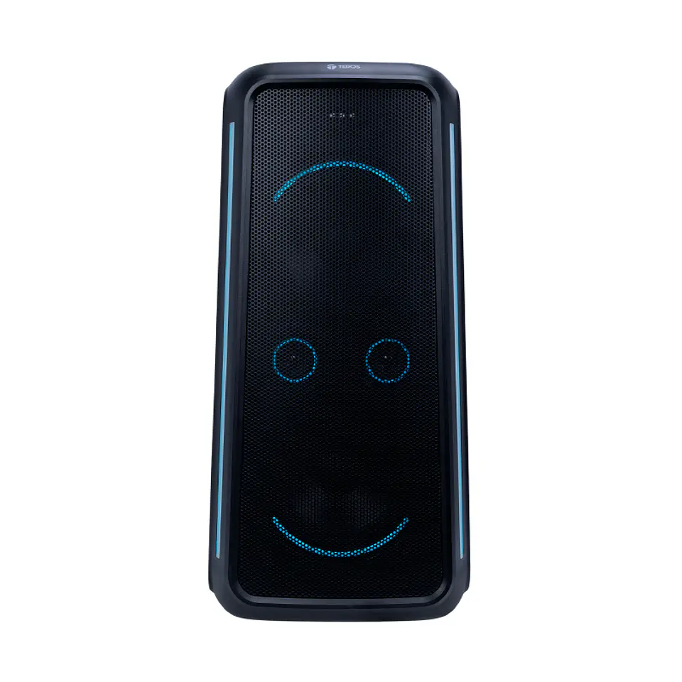 Parlante inalámbrico para fiestas TEROS Vibe 6055, BT 5.3, 100W, 7000 mAh, USB, Micrófonos 2