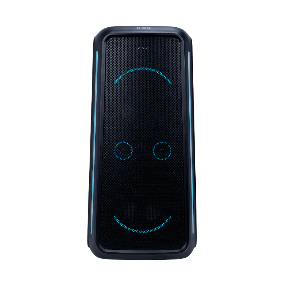 Parlante inalámbrico para fiestas TEROS Vibe 6055, BT 5.3, 100W, 7000 mAh, USB, Micrófonos 4