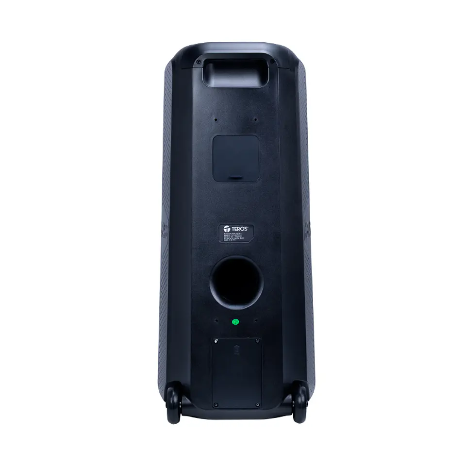 Parlante inalámbrico para fiestas TEROS Vibe 6055, BT 5.3, 100W, 7000 mAh, USB, Micrófonos 7