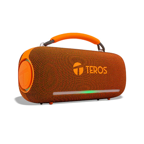 Parlante inalámbrico TEROS VIBE VB-6049OR, BT 5.3, 60W, 4000mAh, USB, Luces LED