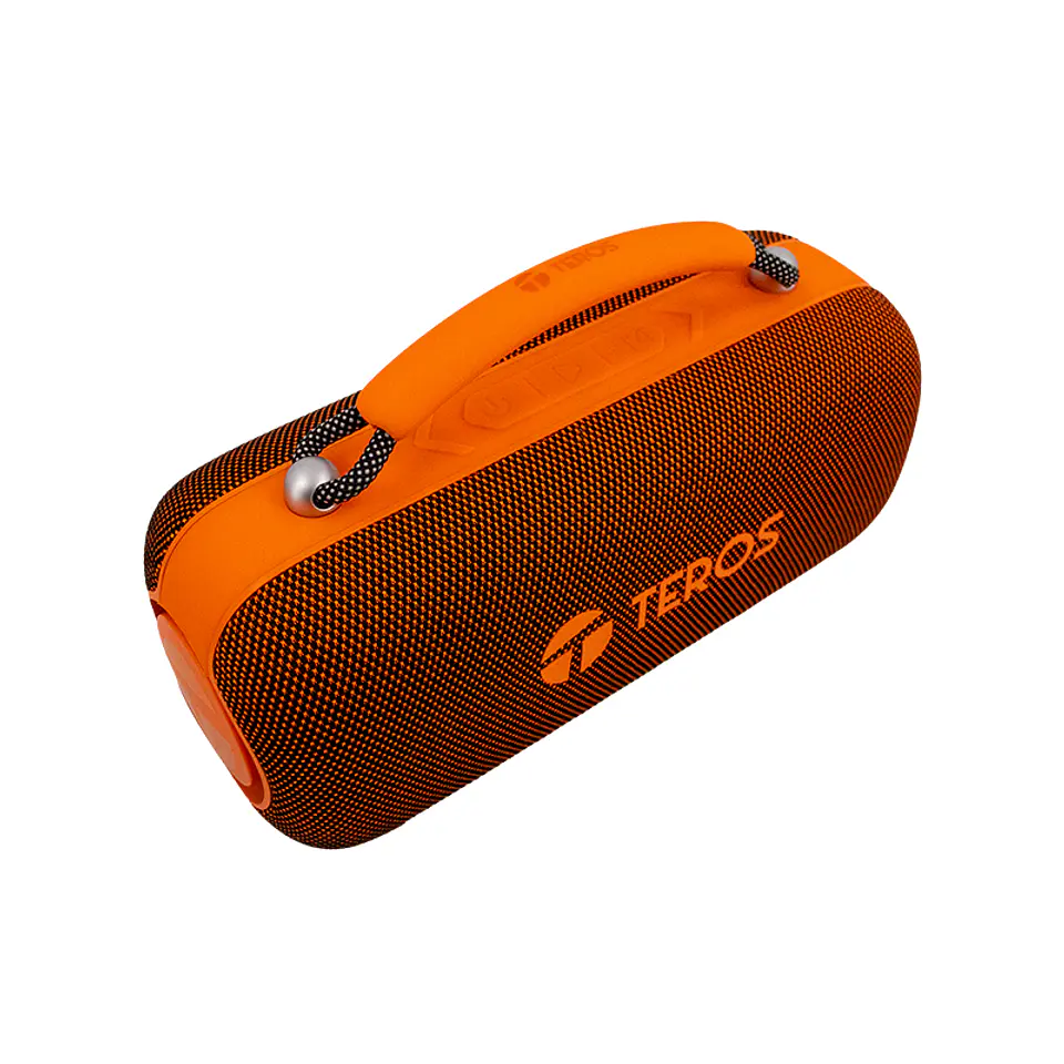 Parlante inalámbrico TEROS VIBE VB-6049OR, BT 5.3, 60W, 4000mAh, USB, Luces LED 6