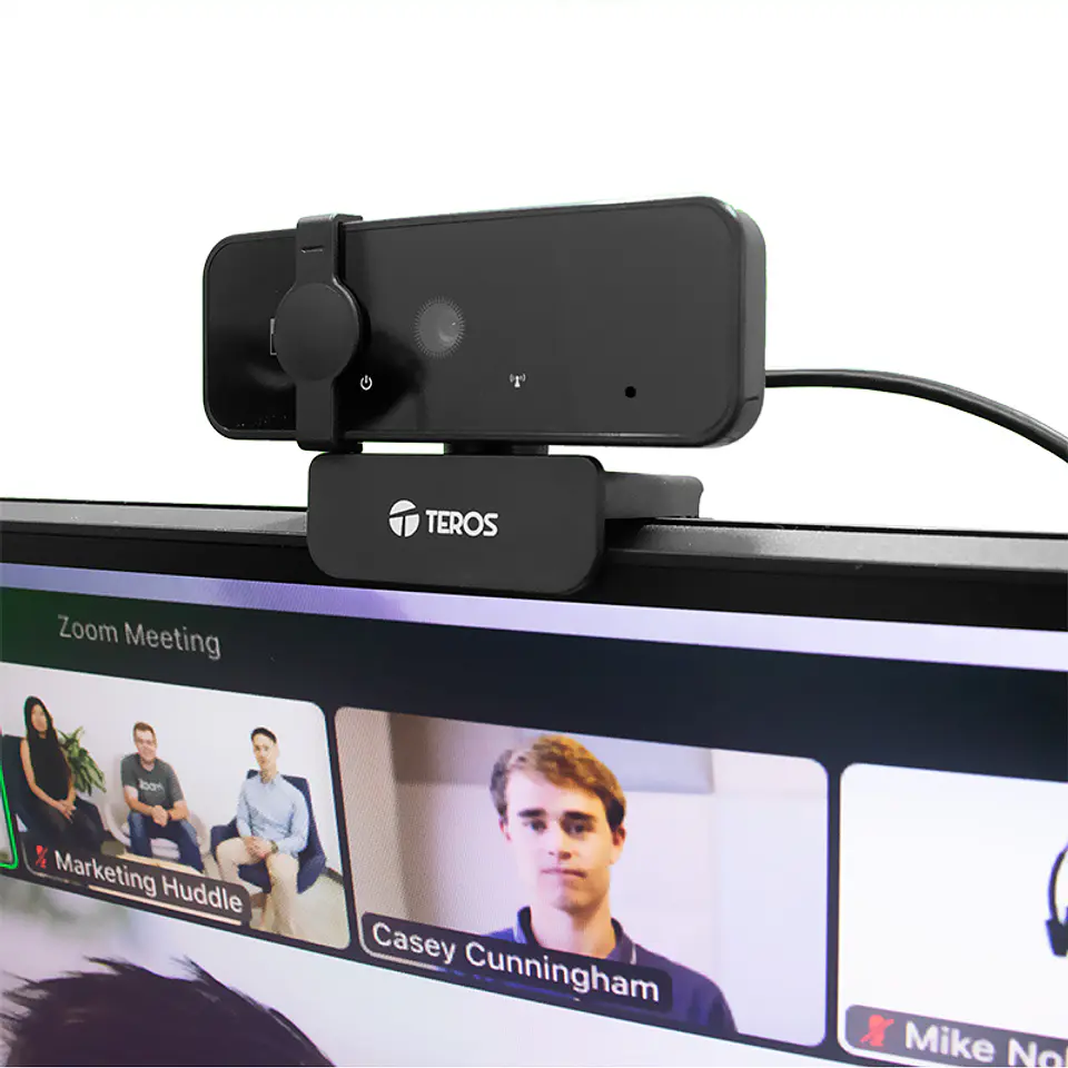 Webcam TEROS TE-9072, 2K, micrófono incorporado, USB 2.0 2