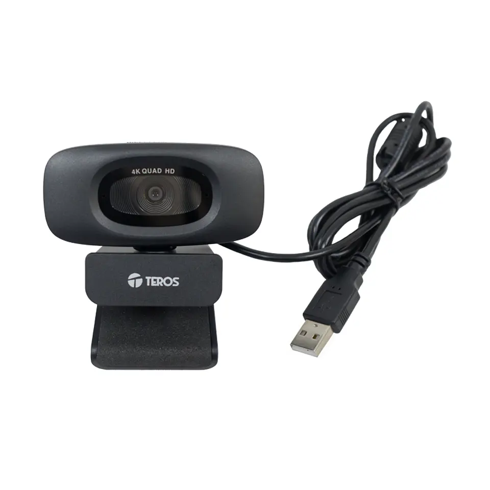 Webcam TEROS TE-9073N, 4K, micrófono incorporado, USB 2.0 1