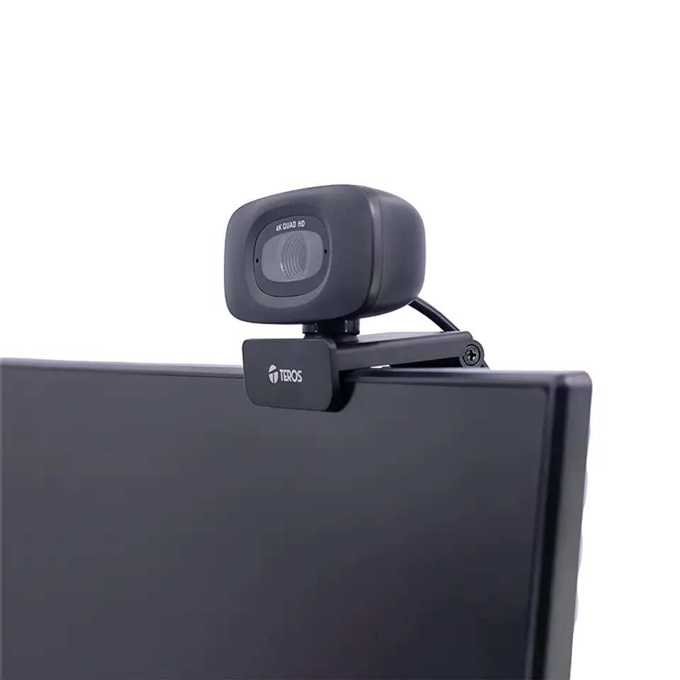 Webcam TEROS TE-9073N, 4K, micrófono incorporado, USB 2.0 5