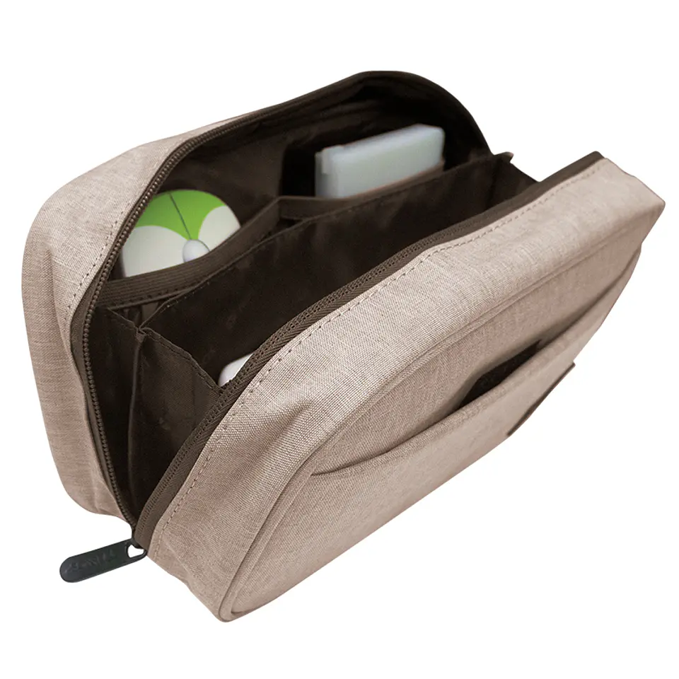 Cartuchera / Estuche / Organizador / Portacables TEROS TE-ACS9015, beige 4