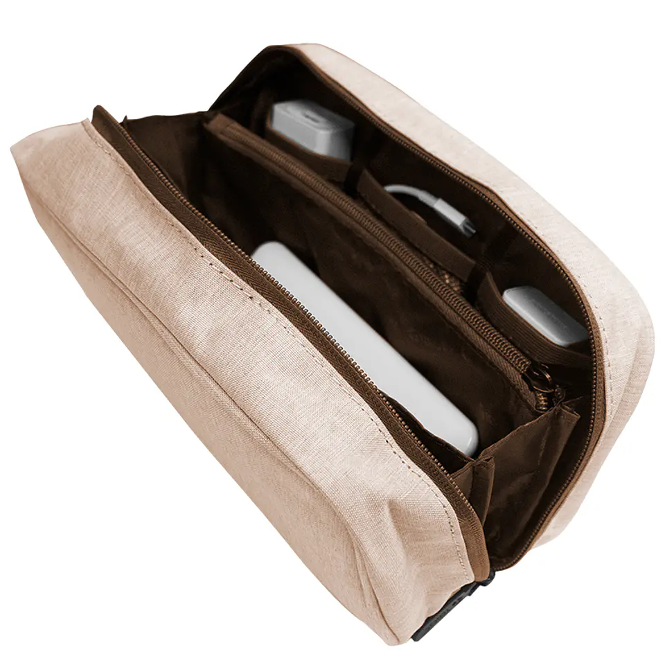 Cartuchera / Estuche / Organizador / Portacables TEROS TE-ACS9015, beige 5