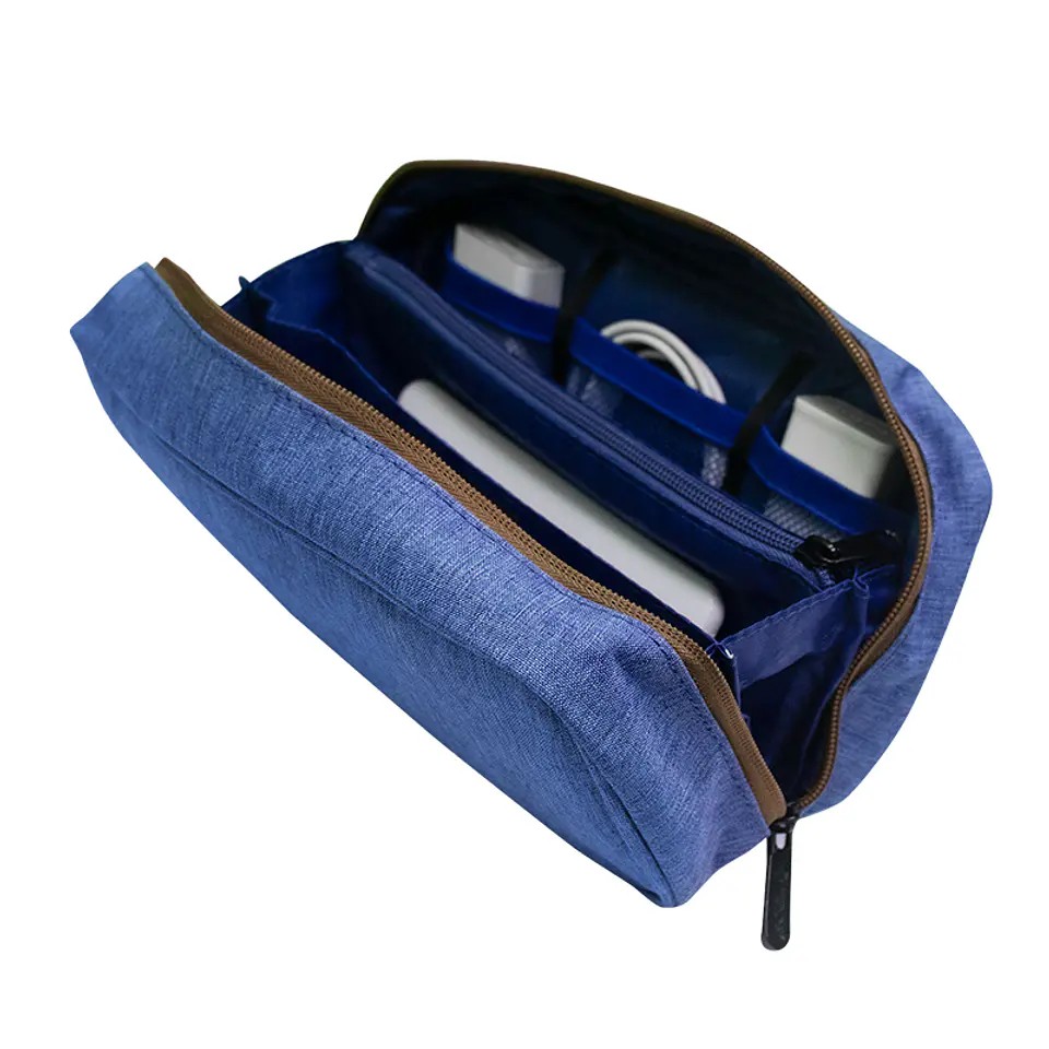 Cartuchera / Estuche / Organizador / Portacables TEROS TE-ACS9016, azul 3