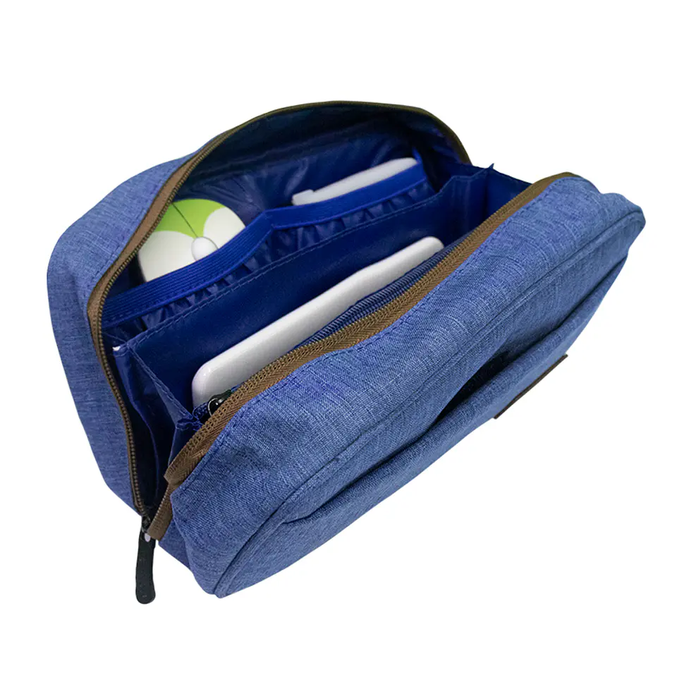 Cartuchera / Estuche / Organizador / Portacables TEROS TE-ACS9016, azul 5