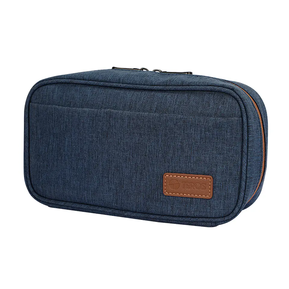 Cartuchera / Estuche / Organizador / Portacables TEROS TE-ACS9017DB, azul marino 1