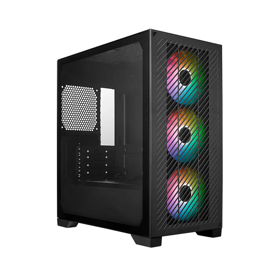 Case Cooler Master Elite 301, MiniTower, Negro, ATX, USB 3.2 Gen 1 Tipo-C / Tipo-A, Audio 1