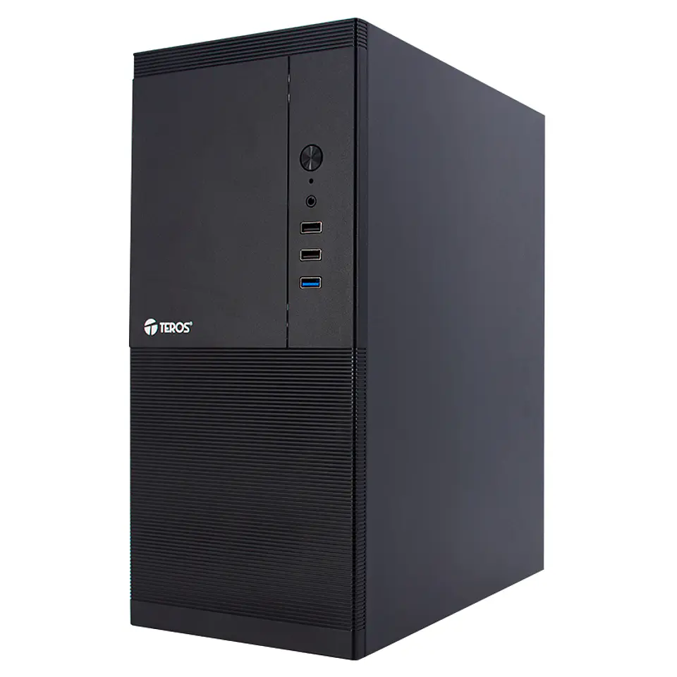 Case con fuente TEROS TE-1033S, Mini Tower, MICRO-ATX / MINI-ITX, USB-A, Audio, 250W 3