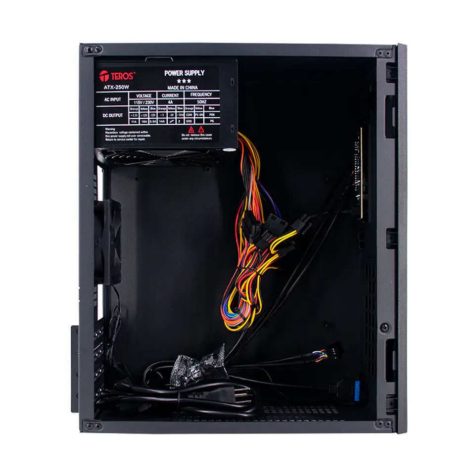 Case con fuente TEROS TE-1034S, Mini Tower, MICRO-ATX / MINI-ITX, USB-A, Audio, 250W 6