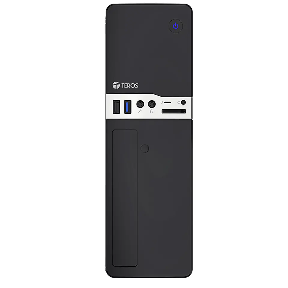 Case con fuente TEROS TE-1032S, Slim, 250W, MICRO-ATX / MINI-ITX, USB-A, Audio 3