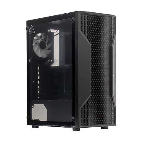 Case sin fuente gamer TEROS TE-1332G, Mid Tower, ITX/MICRO-ATX/ATX, USB-A, Audio