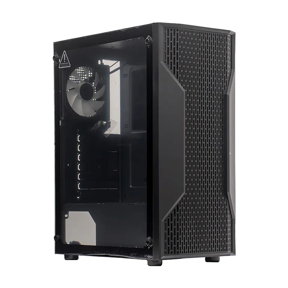 Case sin fuente gamer TEROS TE-1332G, Mid Tower, ITX/MICRO-ATX/ATX, USB-A, Audio 1