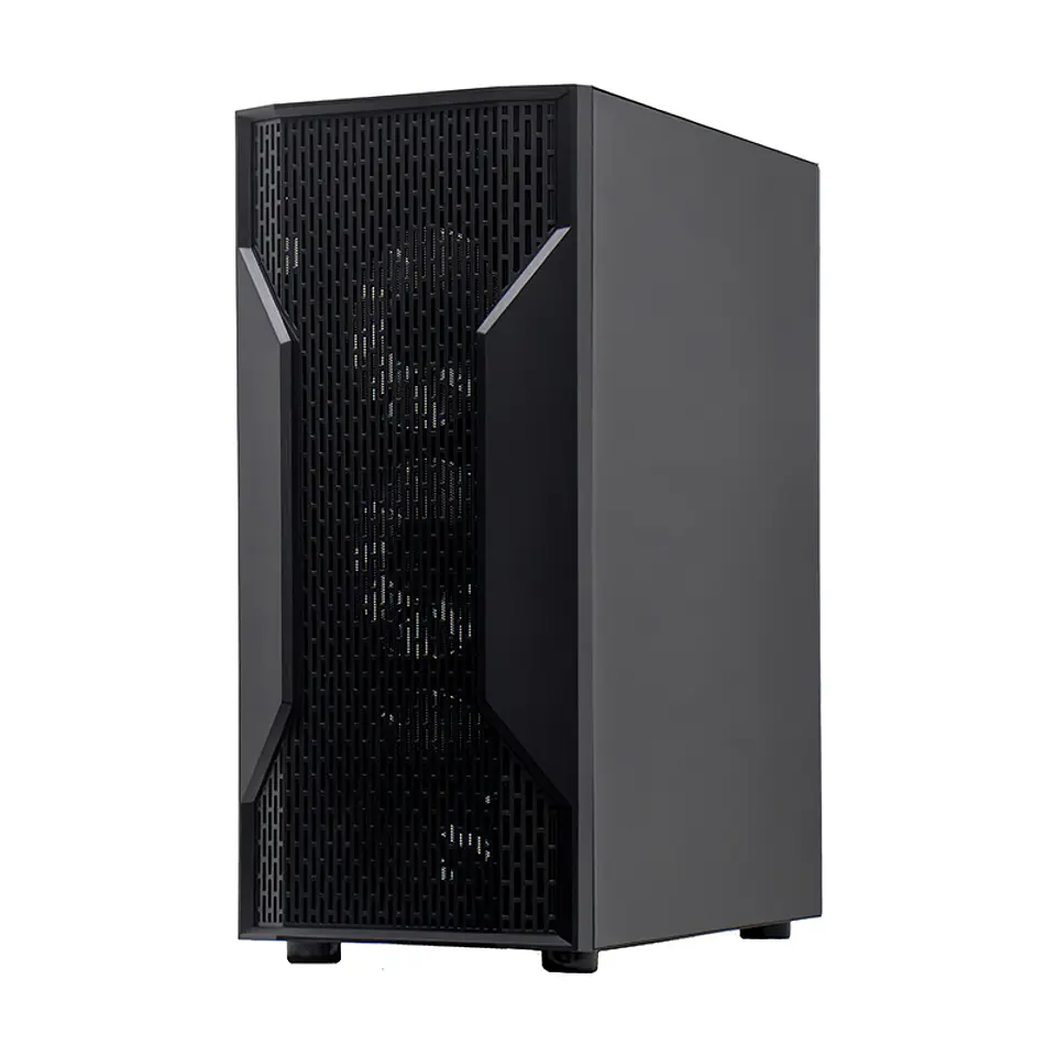 Case sin fuente gamer TEROS TE-1332G, Mid Tower, ITX/MICRO-ATX/ATX, USB-A, Audio 2