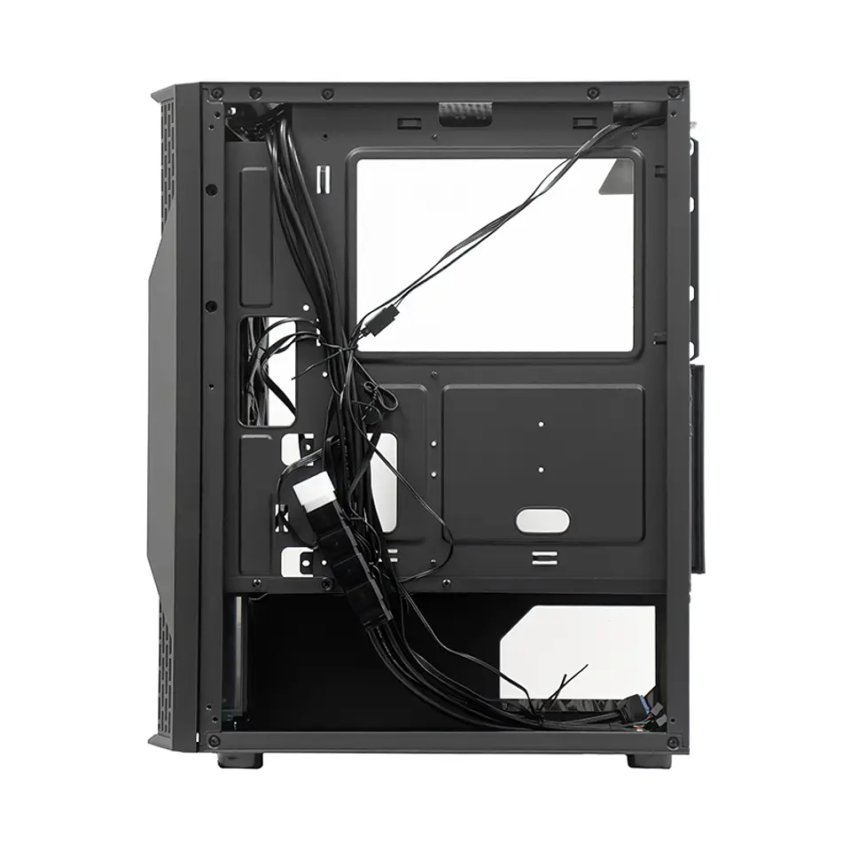 Case sin fuente gamer TEROS TE-1332G, Mid Tower, ITX/MICRO-ATX/ATX, USB-A, Audio 5