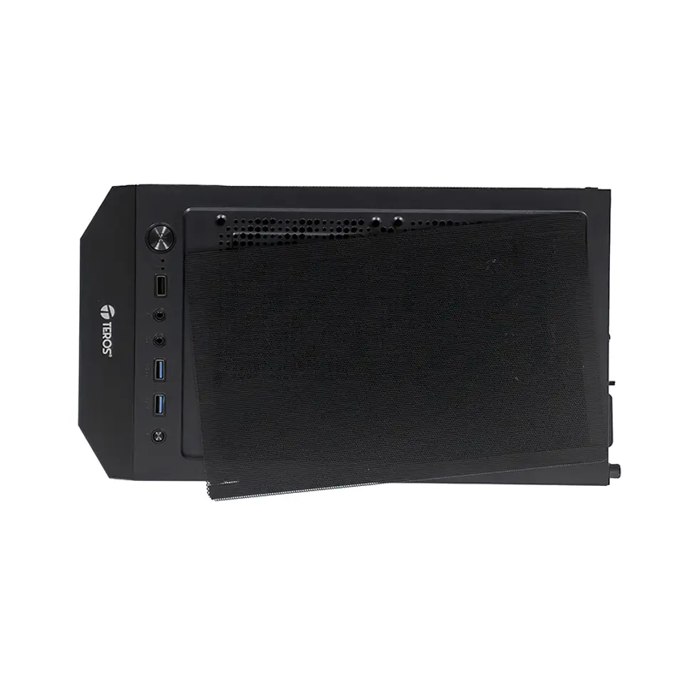 Case sin fuente gamer TEROS TE-1332G, Mid Tower, ITX/MICRO-ATX/ATX, USB-A, Audio 6