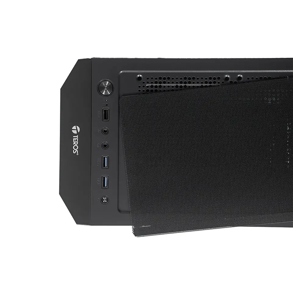 Case sin fuente gamer TEROS TE-1332G, Mid Tower, ITX/MICRO-ATX/ATX, USB-A, Audio 7