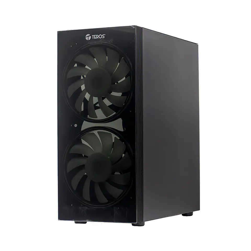 Case sin fuente gamer TEROS TE-1333G, Mid Tower, ATX/MICRO-ATX/ITX, USB-A, Audio 2
