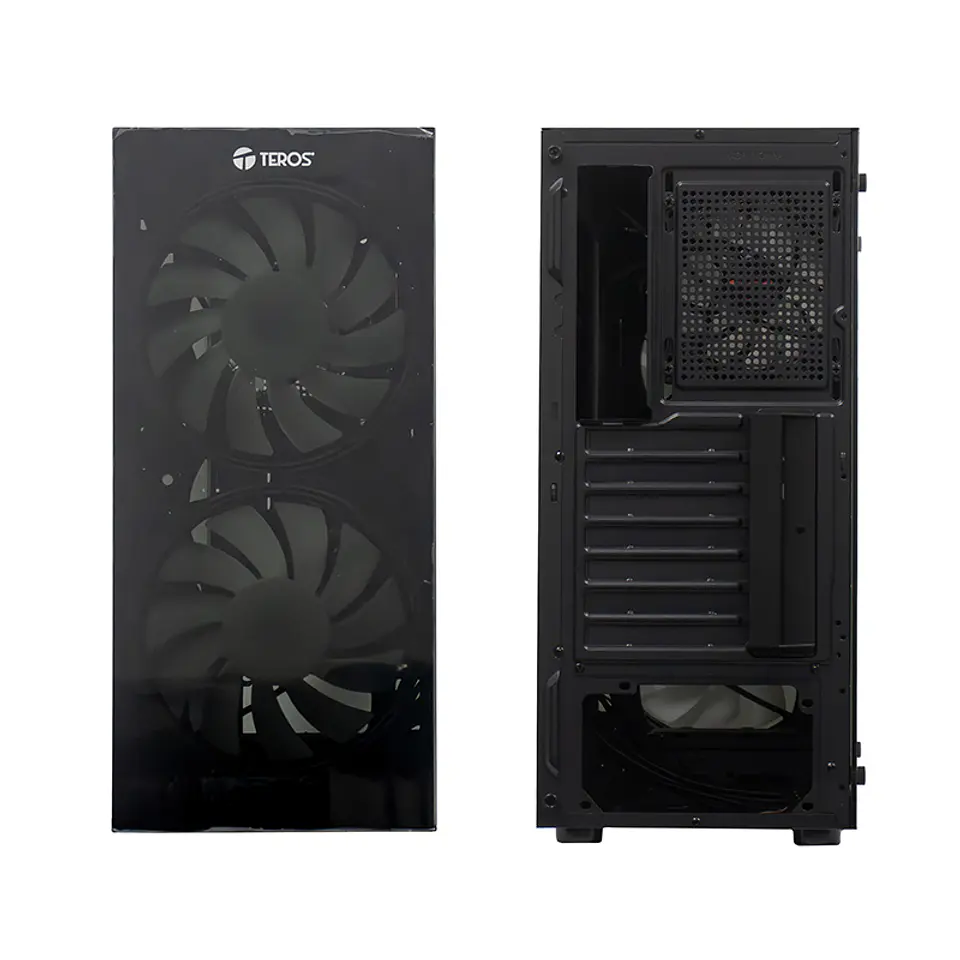 Case sin fuente gamer TEROS TE-1333G, Mid Tower, ATX/MICRO-ATX/ITX, USB-A, Audio 3
