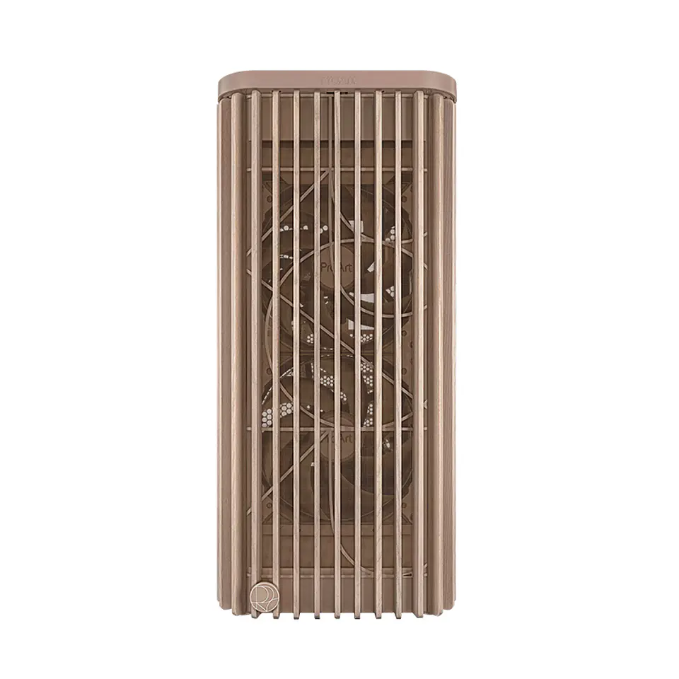 Case ASUS ProArt PA401 Wood Edition Beige - Tempered Glass Panel 2